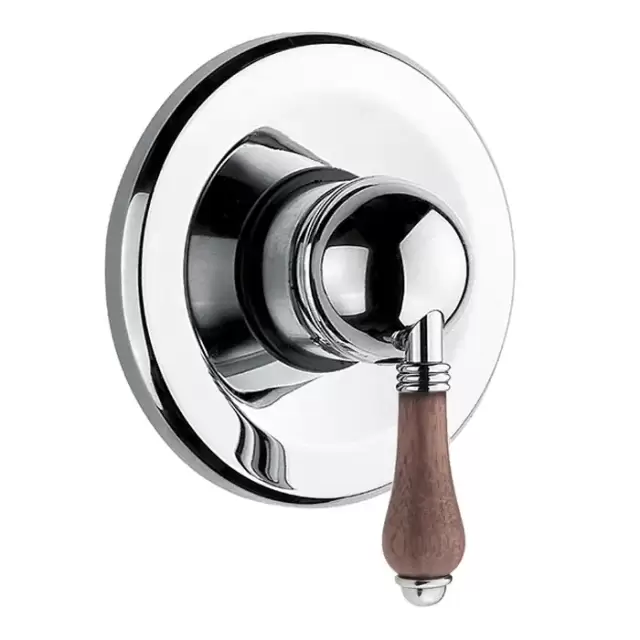 Nicolazzi Forest Встраиваемый смеситель для душа, 1 источник, ручки дерево, цвет: хром