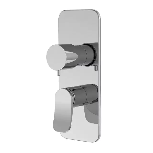 Carlo Frattini Flo' Смеситель для душа, встраиваемый, с переключателем на 2/3 источника, без внутр. части, цвет: хром