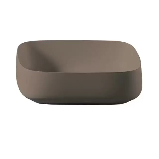 Artceram Cognac Раковина накладная Quadro 56x41 см, Saniglaze, цвет: matera