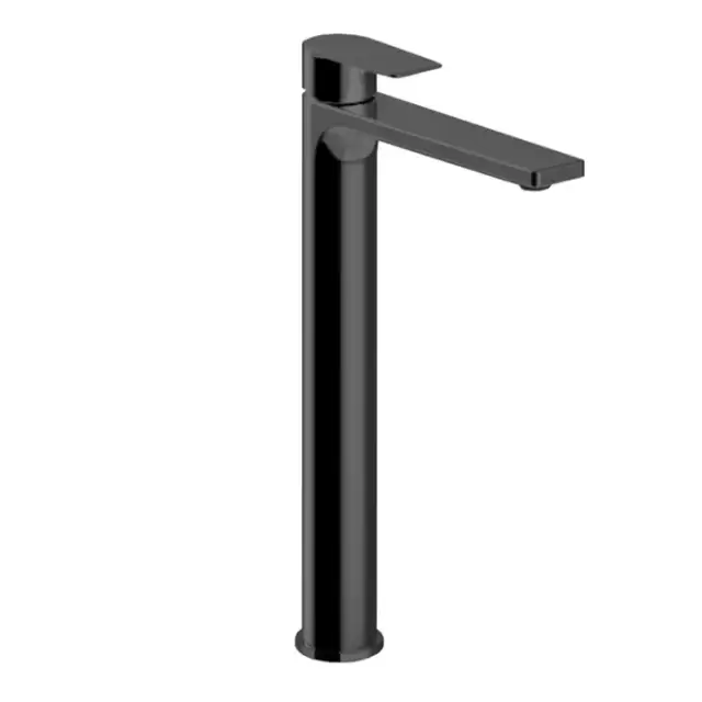 Fantini Myo Смеситель для раковины на 1 отверстие, высокий излив , цвет: черный матовый