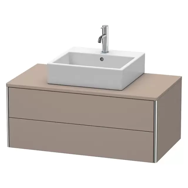 Duravit XSquare Тумба с раковиной 100х54.8х40см., подвесная, с 2 выдв ящик, цвет: базальт матовый