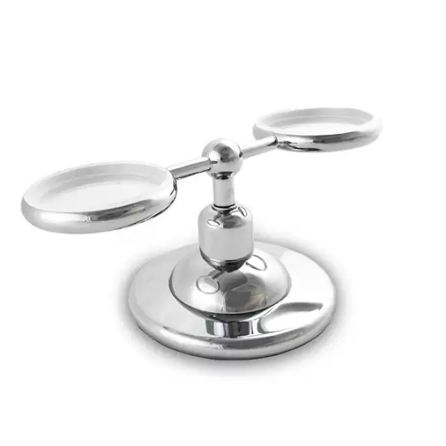 Nicolazzi Cristallo Di Rocca Держатель для мыльницы и стакана, настольный, цвет: хром (без керамики)