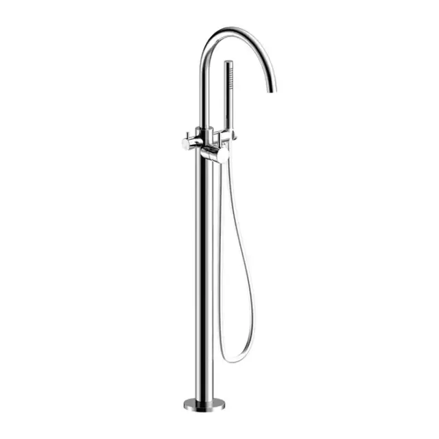 Almar Freestanding Смесителя на ванну, напольный, цвет: оружейный металл брашированный PVD