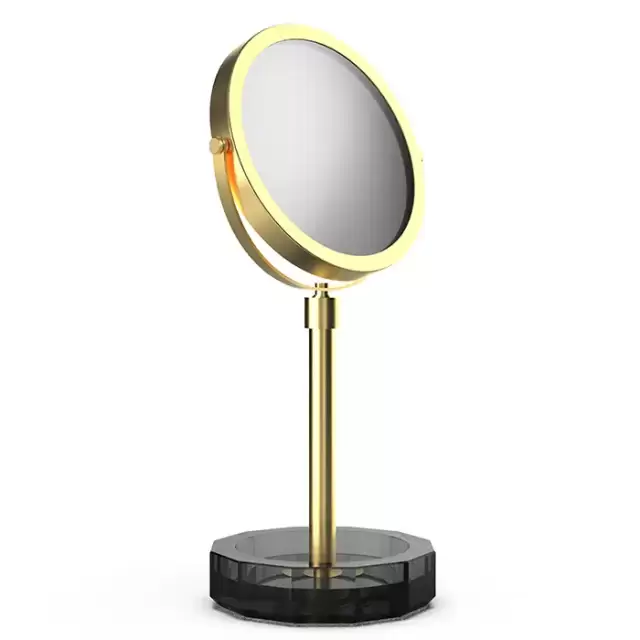 Decor Walther KR KSA Kristall Зеркало косметическое, настольное, цвет: антрацит/золото матовое