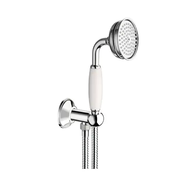 Carimali Colonial Душевой гарнитур: ручной душ с держателем и шлангом 150см., цвет: хром