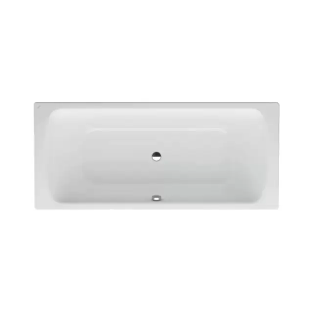 Laufen Pro Ванна встраиваемая, 180x80см, эмалированная сталь (3,5 мм), с центральным выпуском,  шумоизоляционное покрытие, без отверстий для ручек, антискользящее покрытие, цвет: белый