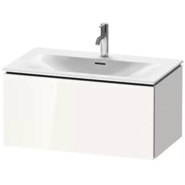 Duravit L-Cube База подвесная 82x48.1x40см с раковиной, 1 выдвижное отделение, цвет: глянцевый белый