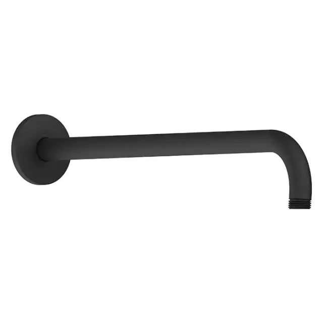 Duravit Настенный кронштейн с декоративной накладкой, 410 мм/ круглая накладка, соединительный патрубок размер DN15, цвет: черный матовый