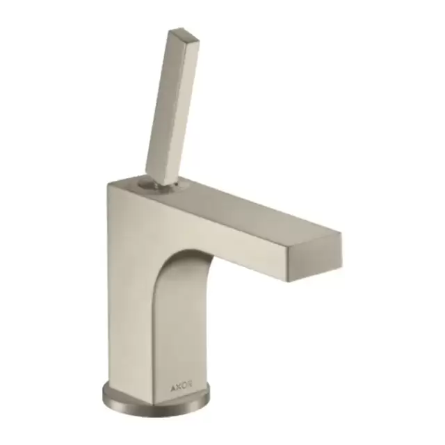 Axor Citterio Смеситель для раковины 90, на 1 отв., с донным клапаном, цвет: шлифованный никель
