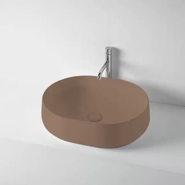 Kerasan F10 Раковина накладная 56х44см, без отв., цвет: bruno Matt