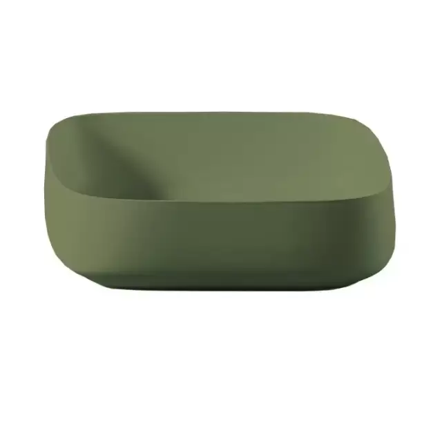 Artceram Cognac Раковина накладная Quadro 55x35 см, Saniglaze, цвет: salvia