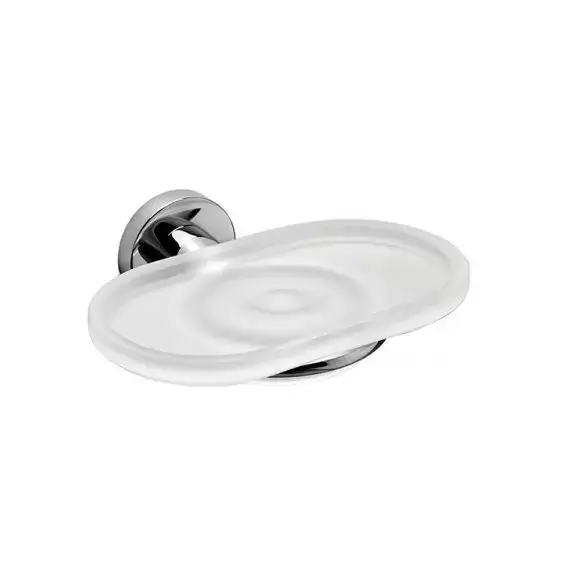 Colombo Basic Мыльница подвесная, цвет: хром/матовое стекло