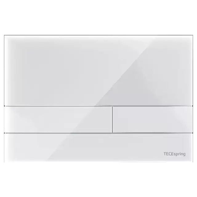 TECEspring Панель смыва для унитаза, акриловая, плоская, цвет: белый