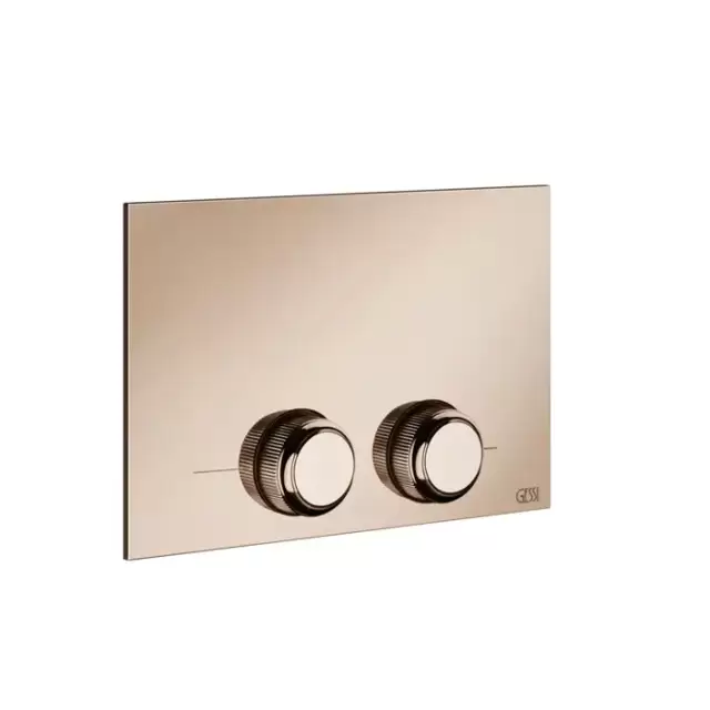 Gessi Venti20 Клавиша смыва для унитаза двойная, для инсталляций TECE, цвет: Copper PVD