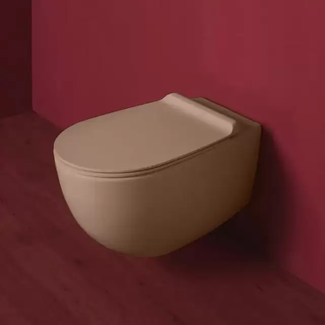 Simas Vignoni унитаз подвесной 56х36,5см., безободковый, цвет: moka matt