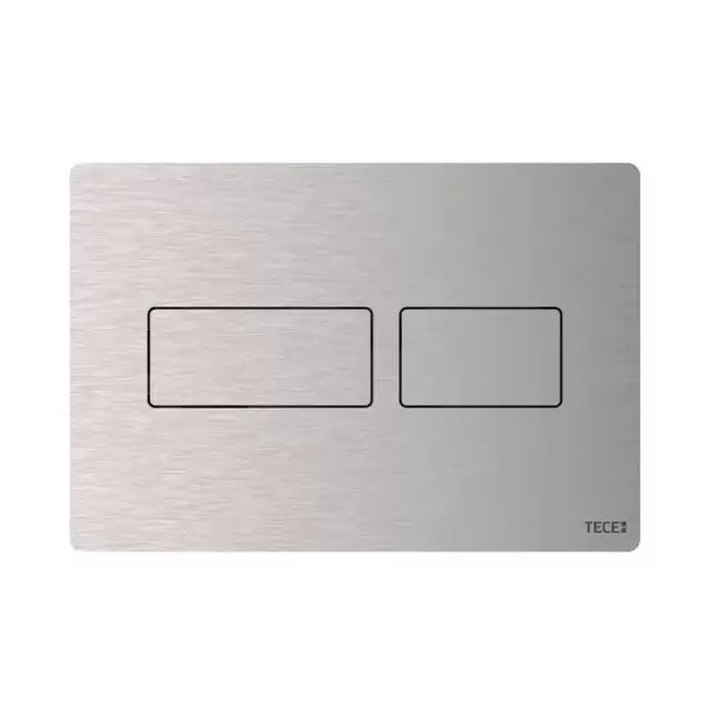 TeceSolid Панель смыва с двойной системой смыва для унитаза, цвет: Нержавеющая сталь