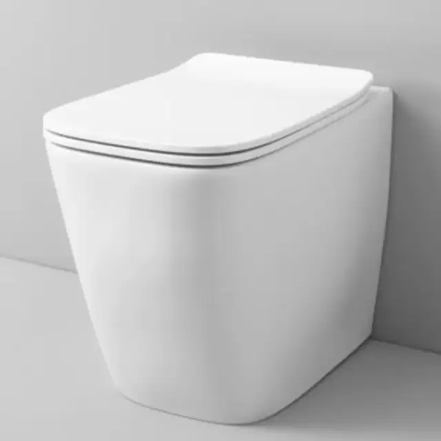 Artceram A16  Унитаз безободковый, напольный приставной слив универсальный  36х52 см, с креплениями,  цвет: белый