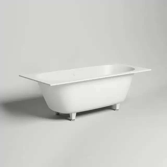 Salini Ornella Axis 180 Встраиваемая ванна 180х80х60см, прямоугольная, материал: S-Sense, цвет: белый глянцевый