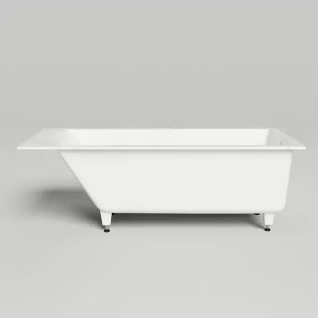 Salini Cascata Ванна встраиваемая, с прямоугольной чашей, 180x80x60см., регулируемые ножки, материал: S-Sense, цвет: белый.