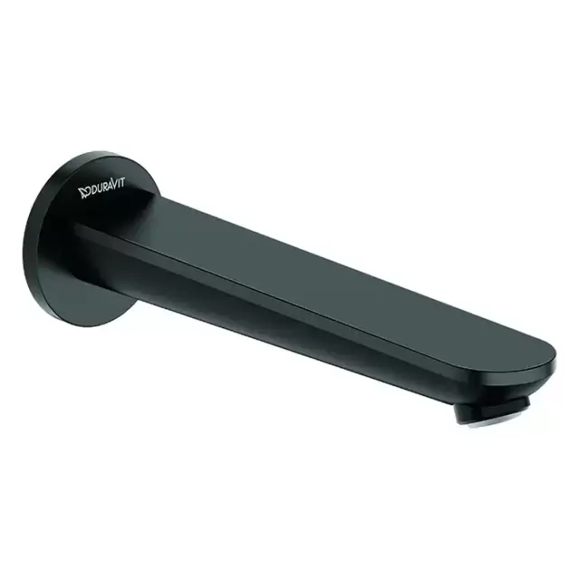 Duravit Wave Излив для ванны 202 мм, цвет: черный матовый