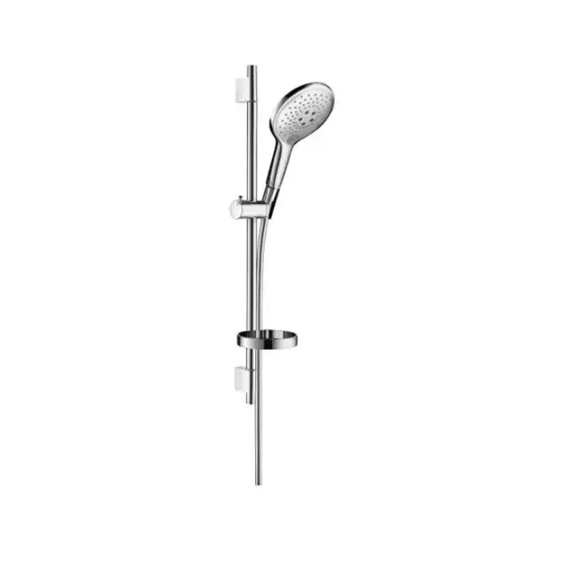 Hansgrohe Raindance Select 150 Душевой гарнитур, ручной душ Raindance Select 150 3jet, штанга Unica&rsquo;S Puro 650 мм, шланг Isiflex 1600 мм, мыльница Casetta&rsquo;Puro, цвет: хром
