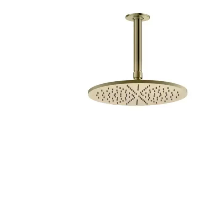 Gessi INCISO Верхний душ &Oslash;30см., потолочный, шарнир на 1/2", цвет: brushed brass pvd