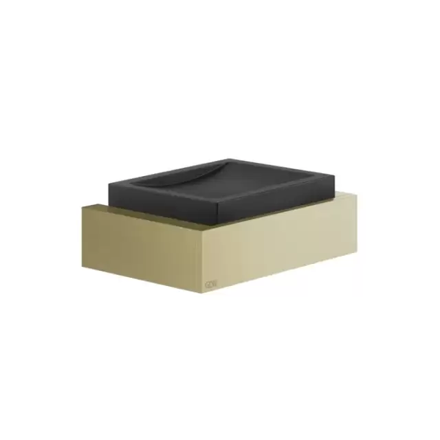 Gessi Inverso  Accessories Мыльница настенная черная, цвет: Brass Brushed PVD