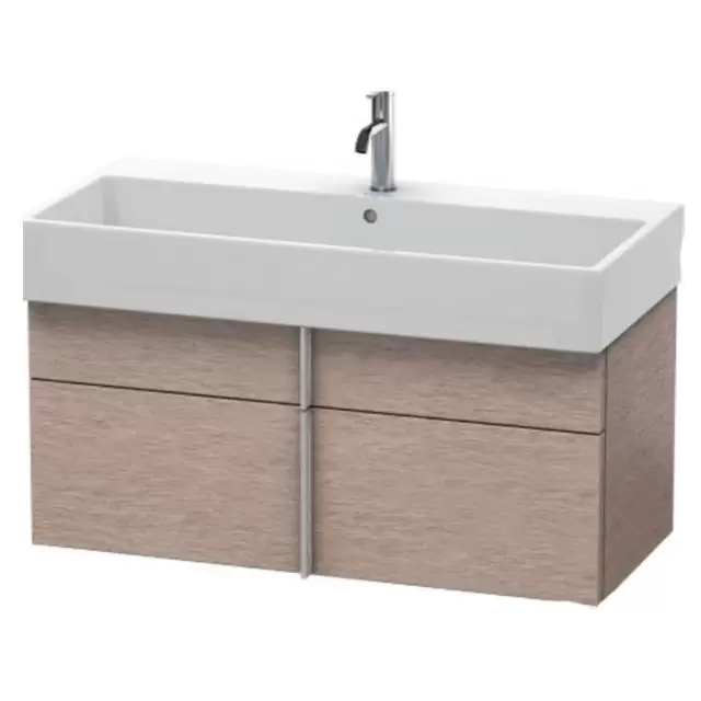 Duravit VA Тумба подвесная 98.4x43.1х44.1см., с раковиной, 1 выдв.ящик, цвет: Oak Cashmere