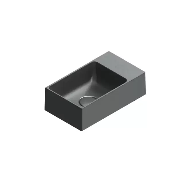 Catalano Premium Раковина 40x23см, без отв., цвет: черный матовый