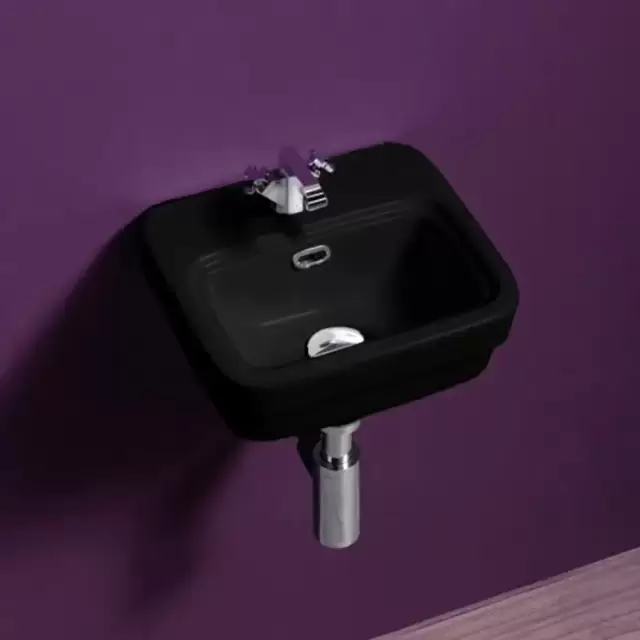 SIMAS Evolution Раковина 31х27 см, 1 отв., цвет: черный