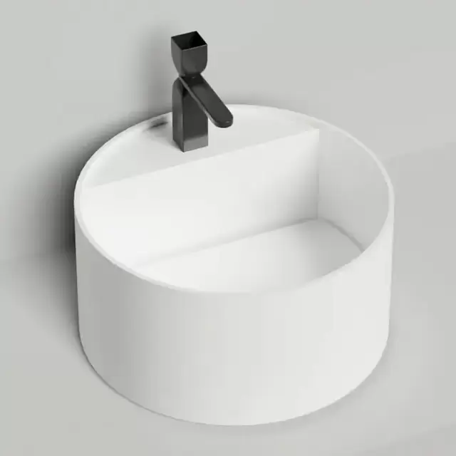 Salini Armonia Раковина 45x45x25см., 1 отв., накладная, S-Sense, цвет: белый глянцевый