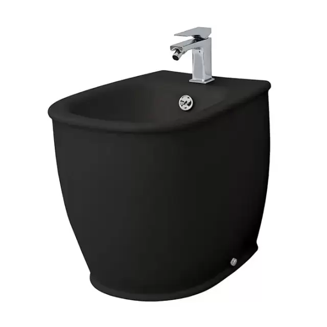 Artceram Azuley Биде напольное 36х52см c креплением, с 1 отв. цвет: черный