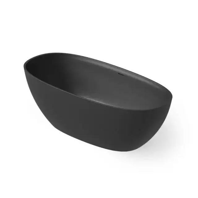 Dea Design Edge Ванна 140x72x56см., отдельностоящая, Solid Surface, цвет: Black №16