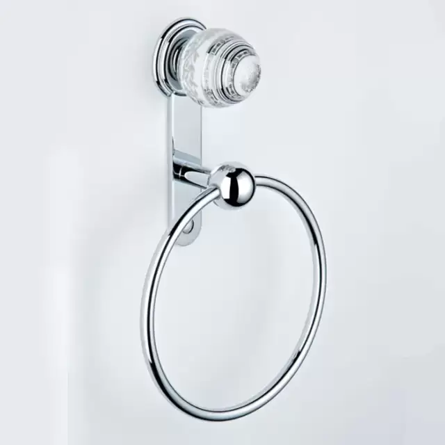 THG Marquise porcelaine blanche Полотенцедержатель - кольцо 18см., подвесной, цвет: хром/платина/белый фарфор