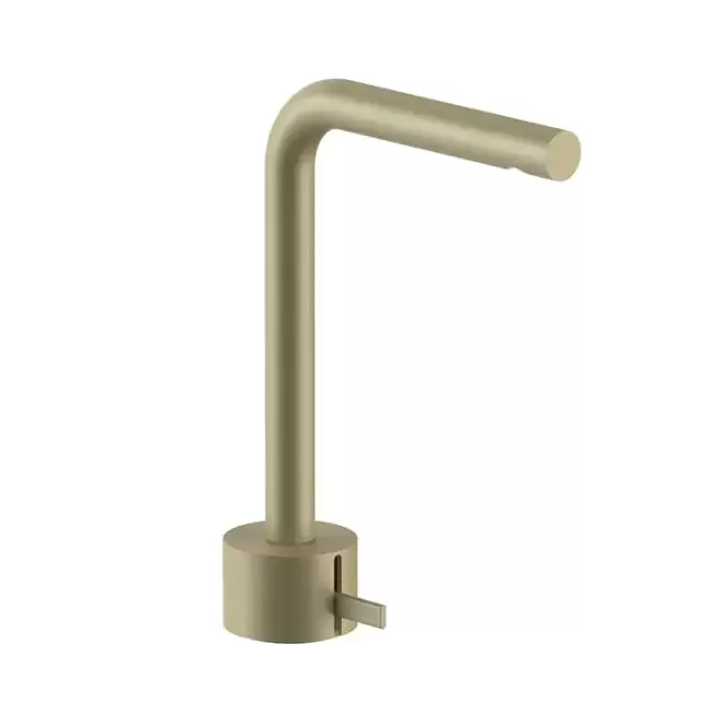 Fantini AF/21 Смеситель для раковины, 1 отв., высокий излив: 15.5 см, цвет: Matt British Gold PVD