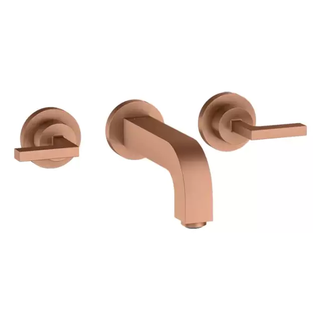 Axor Citterio Смеситель для раковины, встраиваемый, излив: 16.2см., ручка: рычаг, цвет: шлифованное красное золото