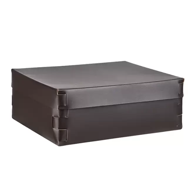 Colombo Adj Коробка Snob 36x30хH13.5см., настольная, цвет: шоколад/капучино