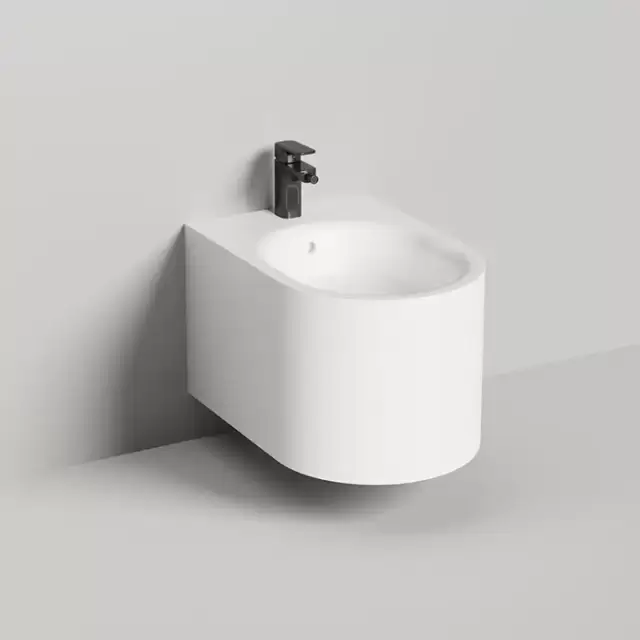 Salini Gemelli Биде подвесное 53х41х30см, материал S-Stone, цвет: белый матовый