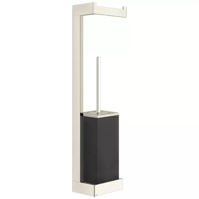 Gessi Inverso Accessories Стойка с держателем т/б и ершиком черным, подвесная, цвет: Warm Bronze Br PVD