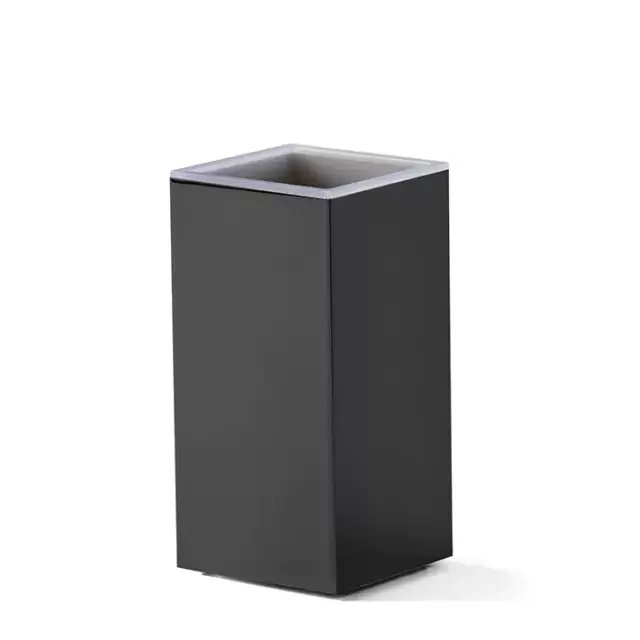 3SC Metal Quadra Стакан настольный, цвет: черный матовый