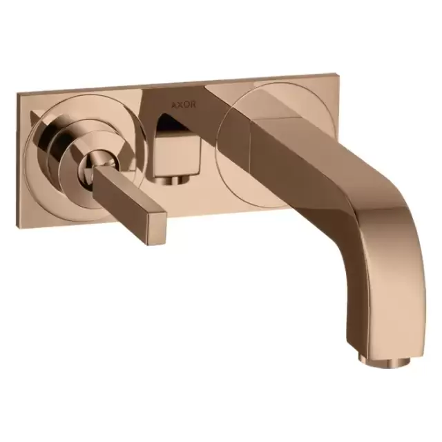 Axor Citterio Смеситель для раковины 160, встраиваемый, излив: 16см., цвет: полированное красное золото