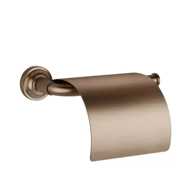 Gessi Venti20 Держатель туалетной бумаги, с крышкой, цвет: Copper Brushed PVD