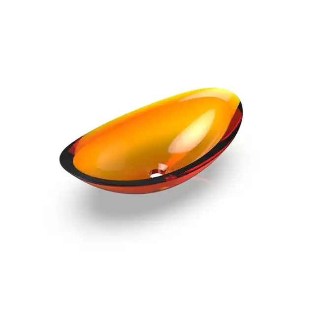 Knief Charm Shape Раковина накладная 58.1x33.1x16.9см, без отв., из полимерного материала, цвет:  Citrin # 060