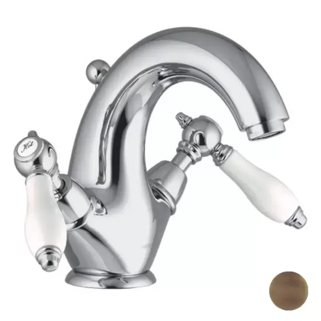 Carlo Frattini Herend Смеситель для раковины, 1 отв., цвет: бронза