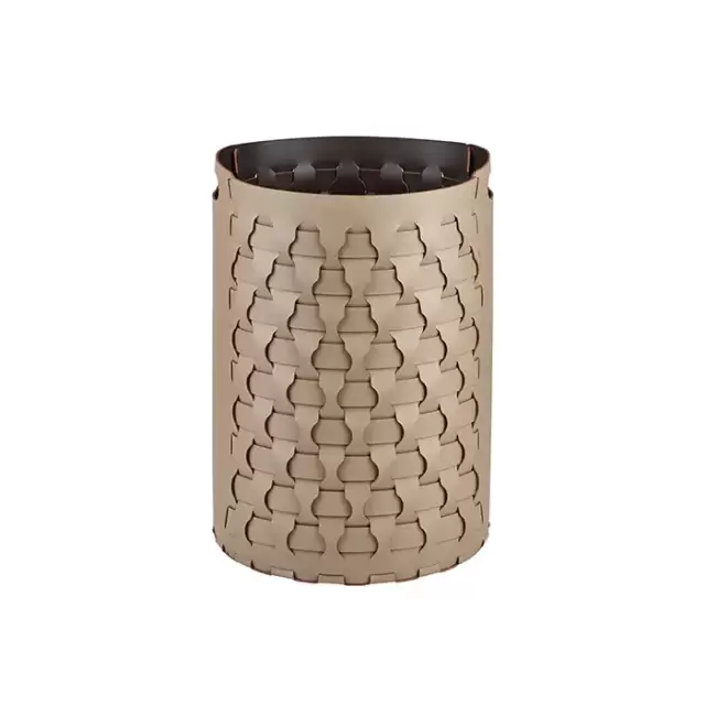 Colombo Adj Круглая корзина Dubai D40хH57см., напольная, цвет: капучино/шоколад