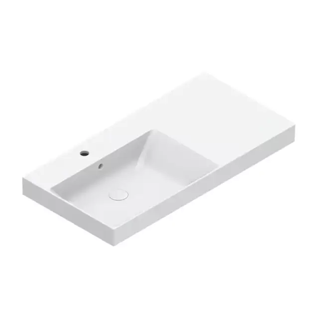 Catalano Zero Раковина 100x50см чаша слева, с 1 отв., цвет: белый глянцевый