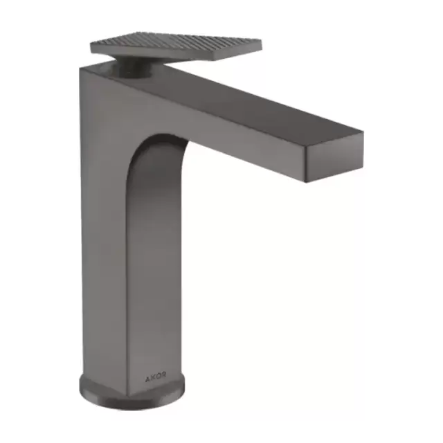Axor Citterio Смеситель для раковины 160, на 1 отв., излив h: 16см, с донным клапаном, с текстурой, цвет: шлифованный черный хром