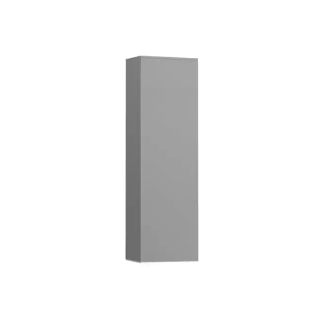 Laufen Kartell Шкаф подвесной, 40х27х130см, с 1 дверцей, 4 стек. полки, DX, цвет: сланцево-серый