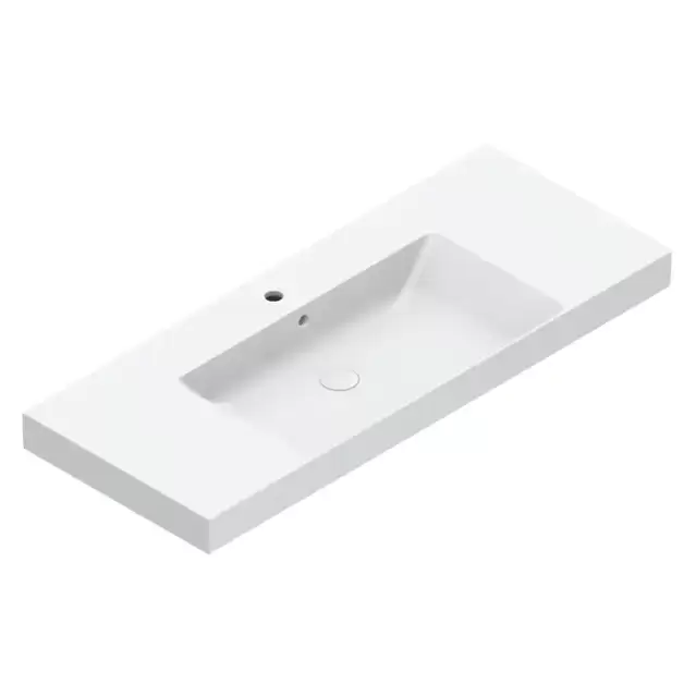 Catalano Zero Раковина 125x50см, с 1 отв., цвет: белый глянцевый