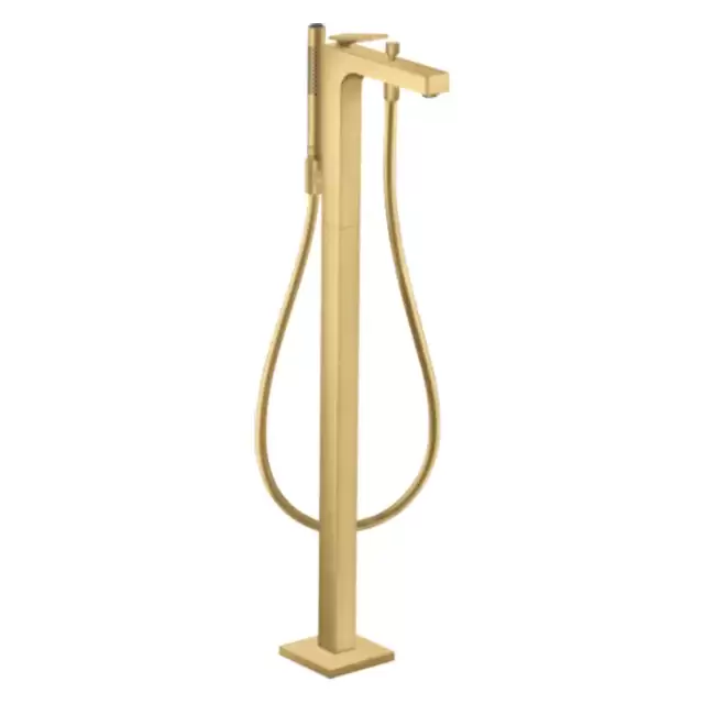 Axor Citterio Смеситель для ванны, напольный, с ручным душем, цвет: шлифованное золото